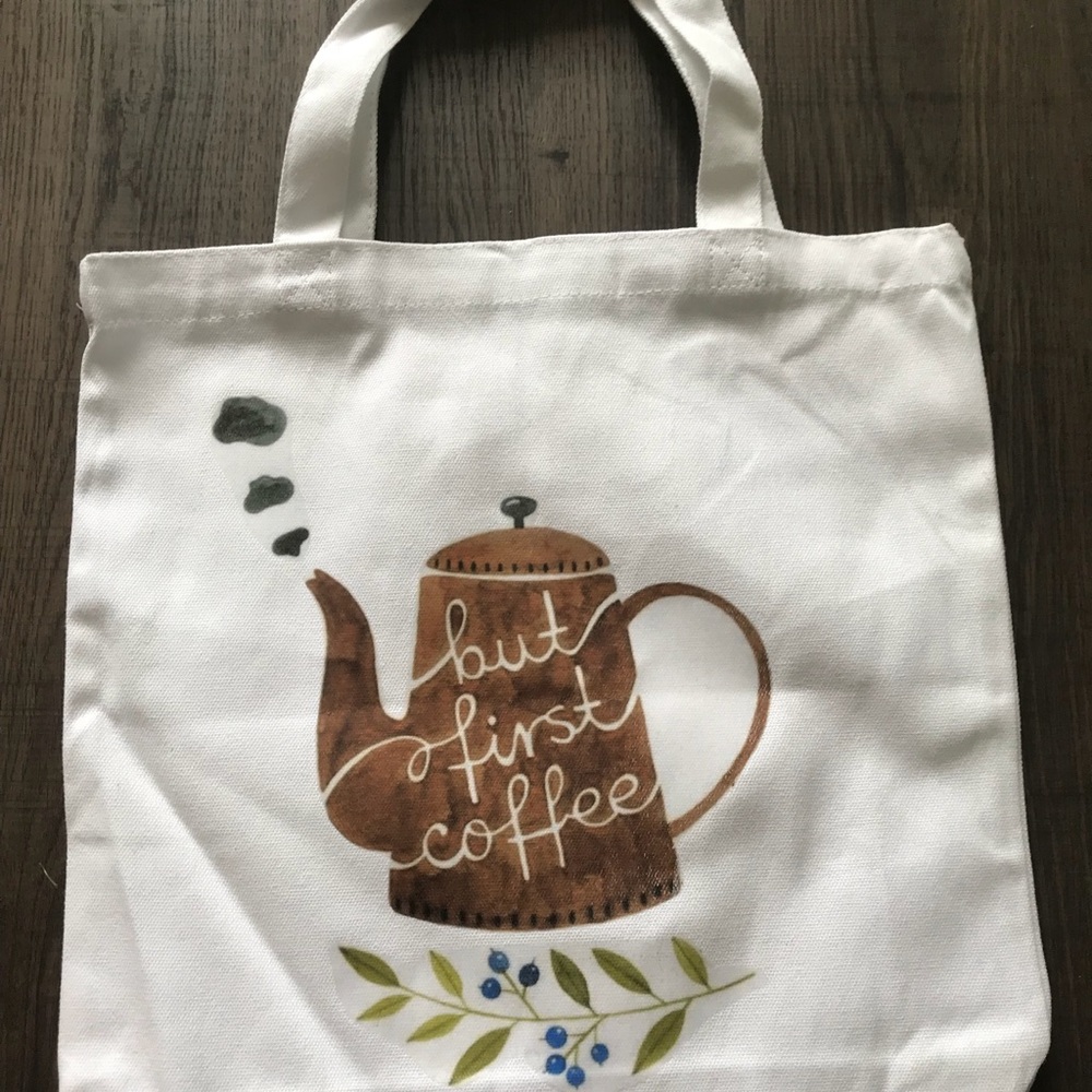 But first coffee tote bag